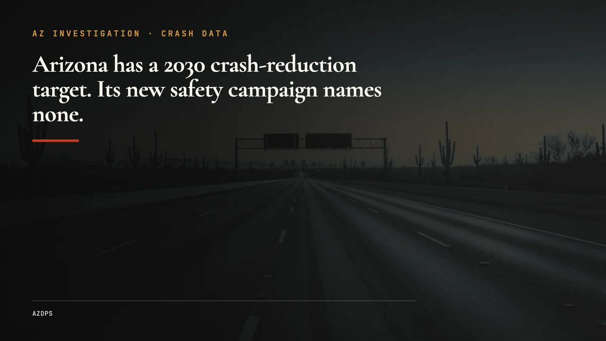 Arizona Set a 20% Crash Target in 2024. New Plan Skips It