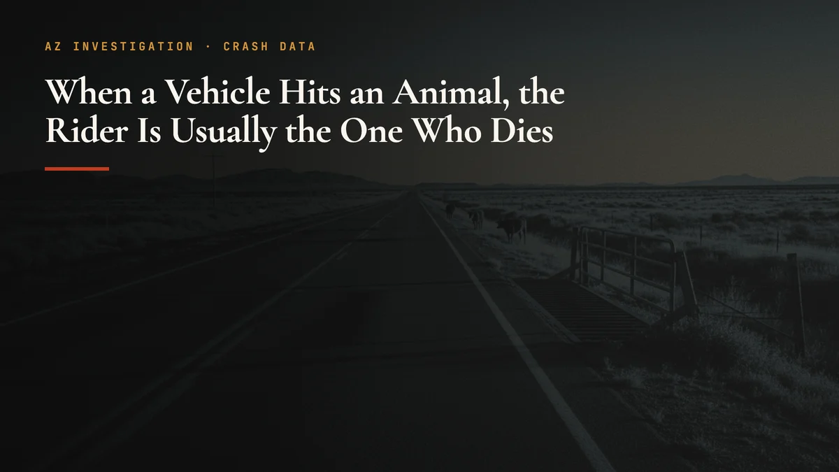 Motorcyclists Are Half of US Animal-Crash Deaths