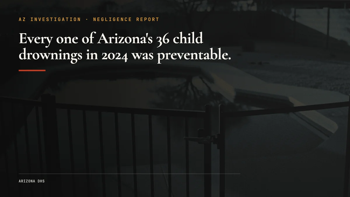 AZ Child Drownings: #1 Killer of Kids Under 5