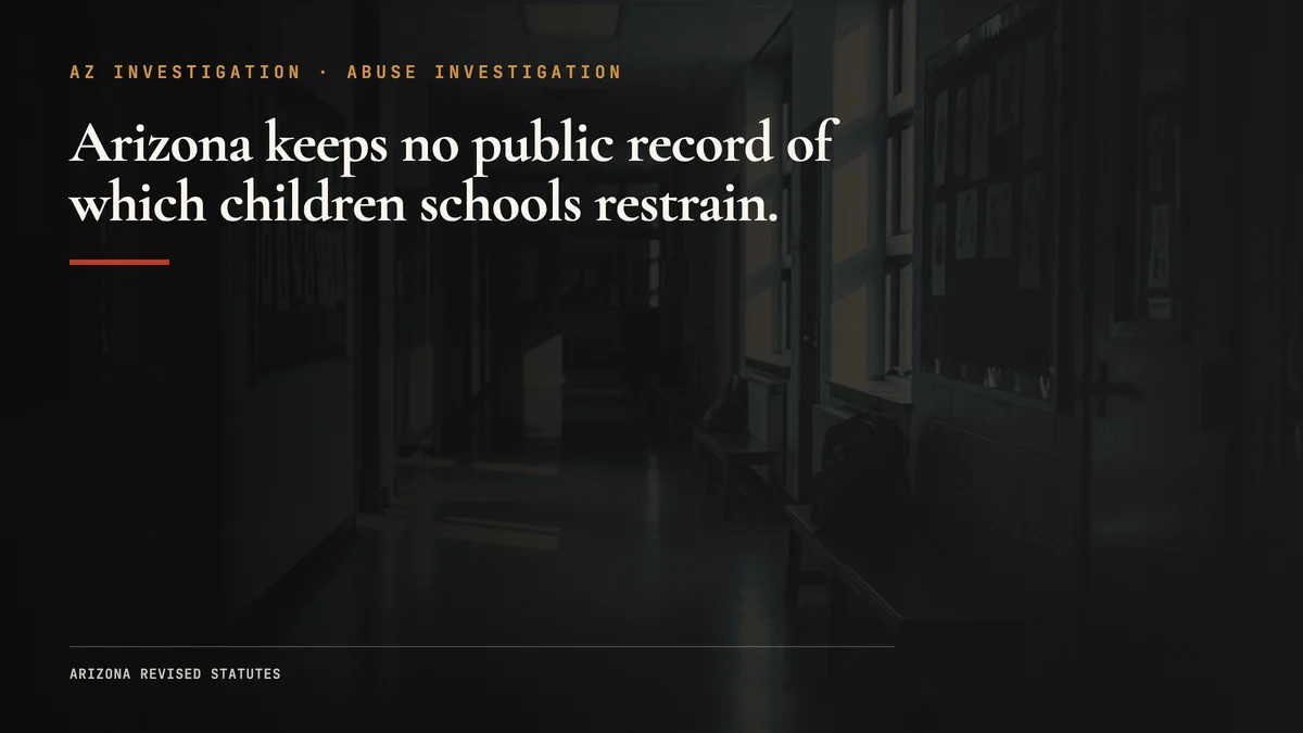 Restraint and Seclusion in AZ Schools: The Law