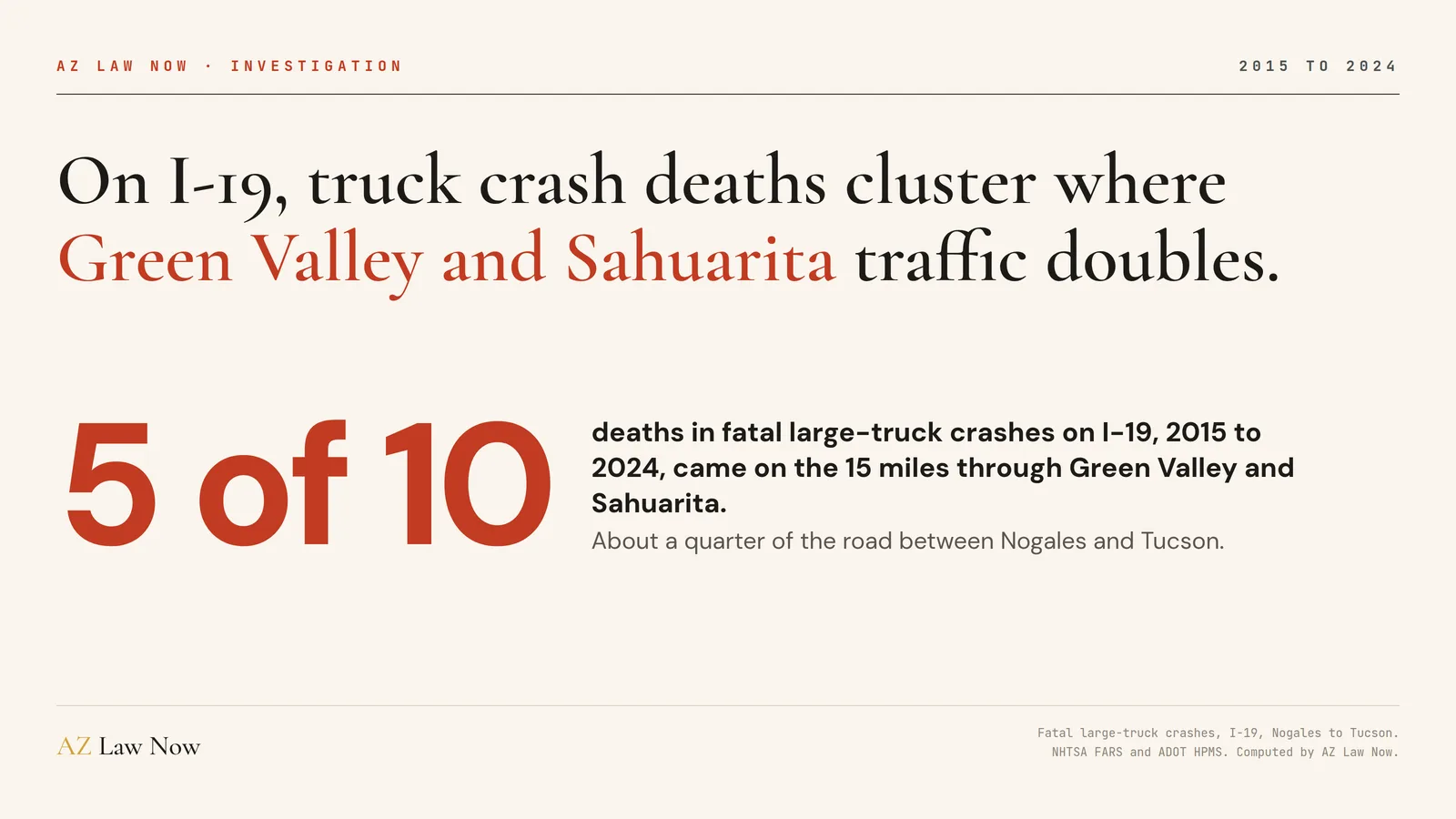 I-19 Truck Accidents: Tucson to Nogales