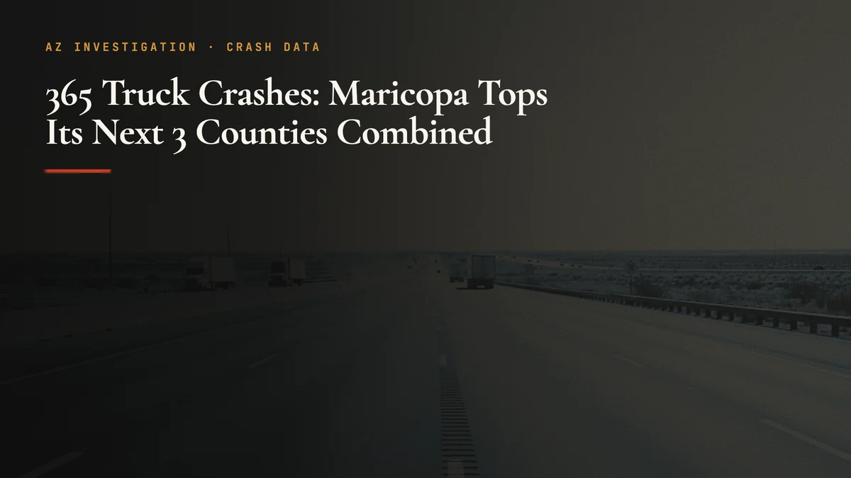 365 Truck Crashes: Maricopa Tops Its Next 3 Counties