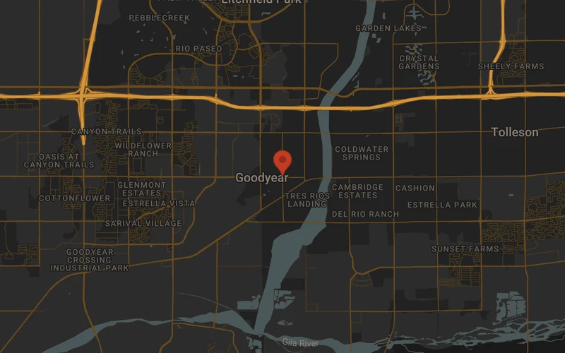 Local area road map for Avondale Personal Injury Attorneys