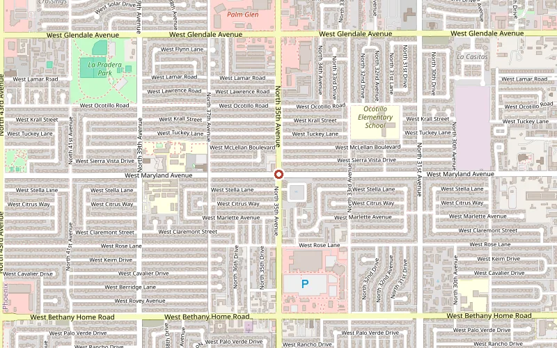 Map showing Phoenix Office location
