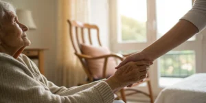 Supportive handhold amidst Buckeye nursing home abuse concerns.