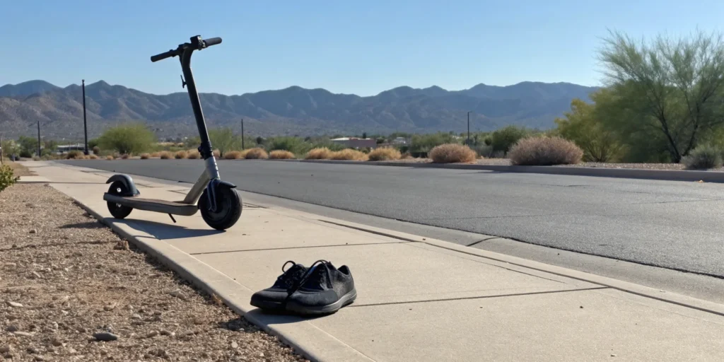 Scooter accident in Arizona.
