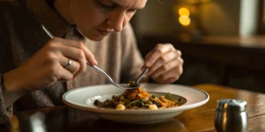 Foreign object in food.