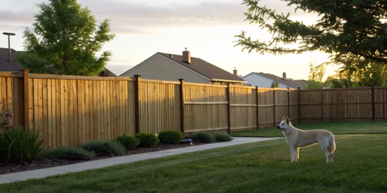 A dog in a backyard at risk of being taken by animal control for biting another dog.